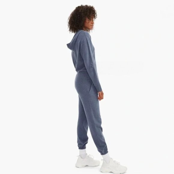 Naadam Recycled Cashmere Jogger Slate Blue - Picture 1 of 6